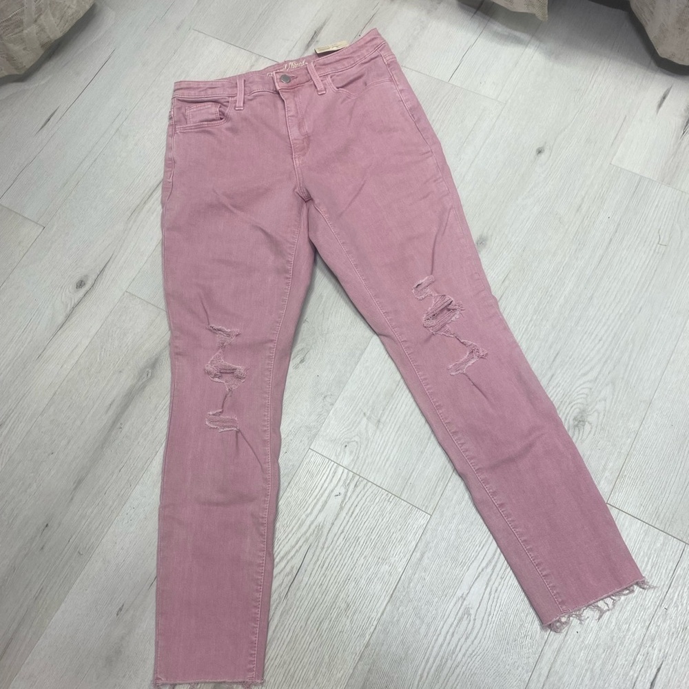 Universal Thread Dusty Rose Distressed Skinny Jeans
